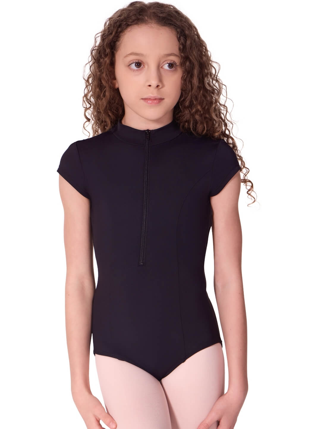 DANZNMOTION Womens Garance Twist Front Leotard 23111A (Grape, Adult Small