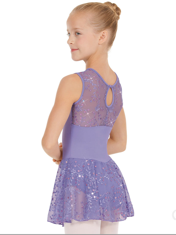 Enchanted Dreams Sequin Mesh Dress - Girls