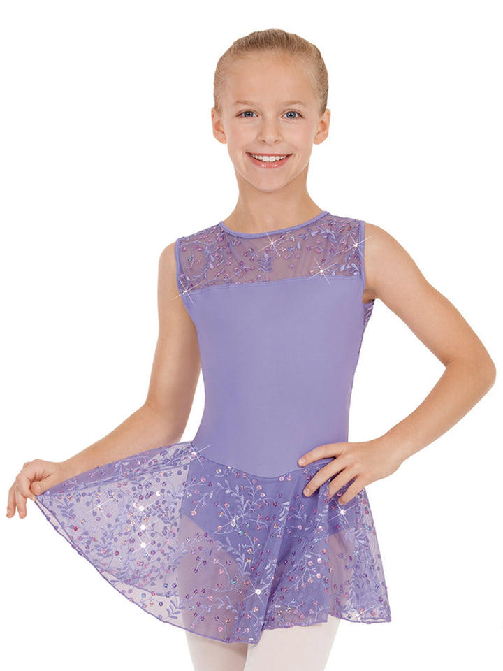 Enchanted Dreams Sequin Mesh Dress - Girls