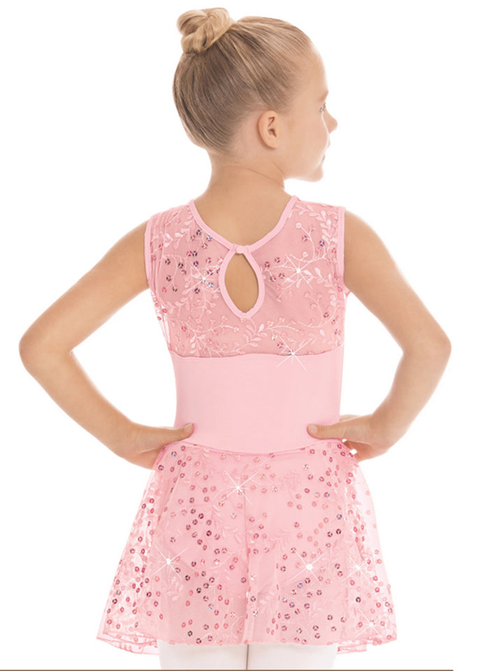 Enchanted Dreams Sequin Mesh Dress - Girls