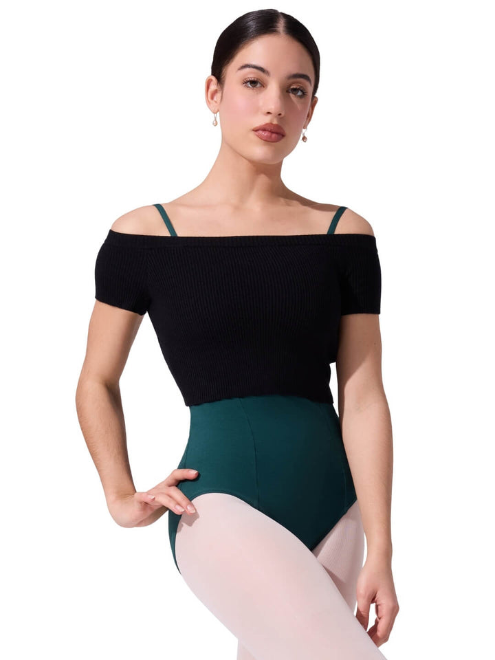 Ribbed Knit Cropped Sweater