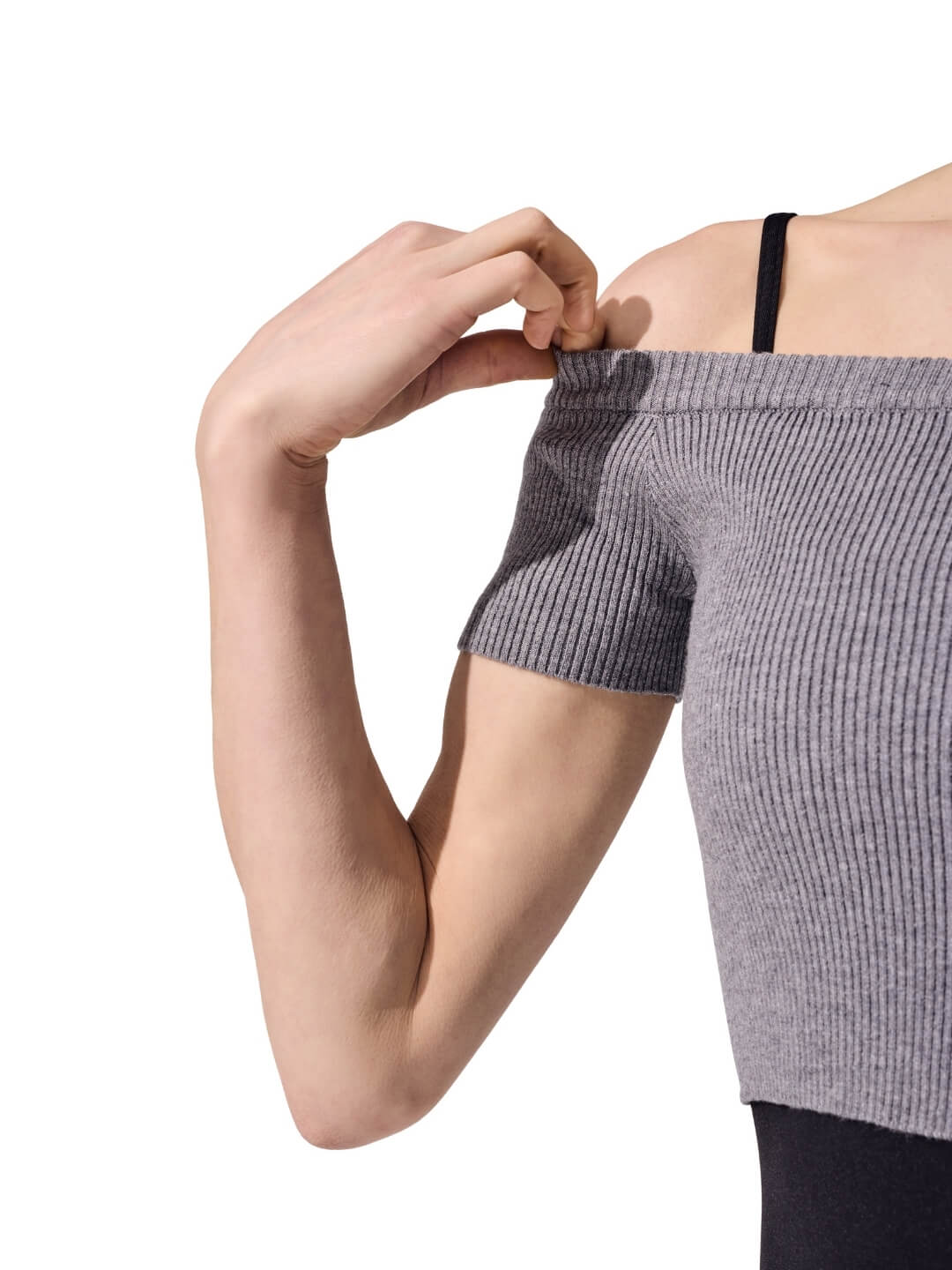 Ribbed Knit Cropped Sweater