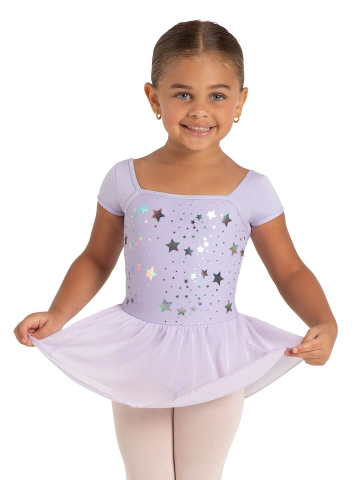 Star Struck Stellar Short Sleeve Dress - Girls