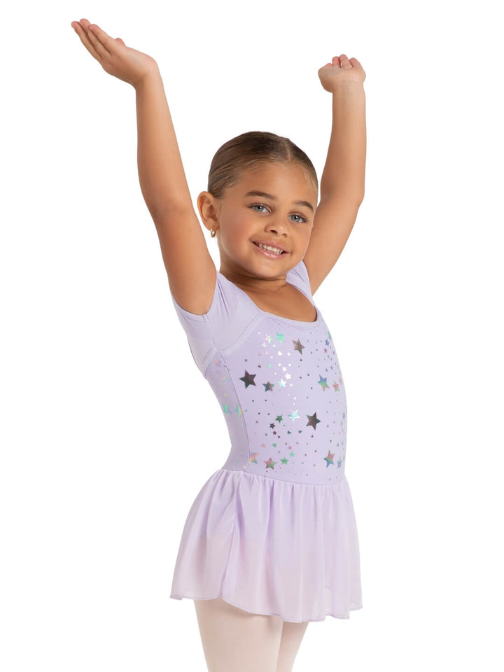 Star Struck Stellar Short Sleeve Dress - Girls