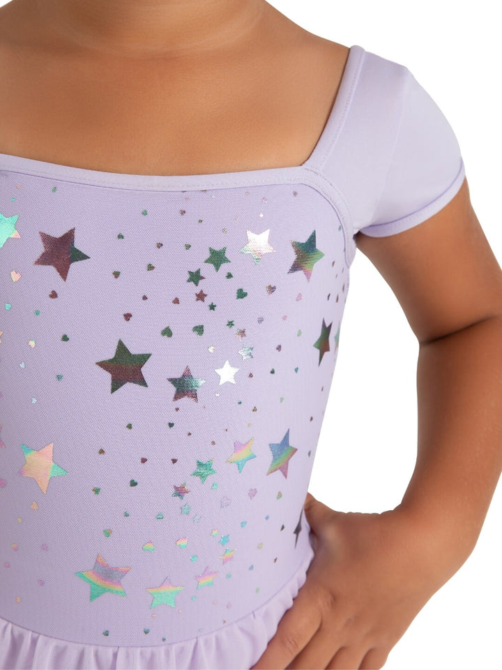 Star Struck Stellar Short Sleeve Dress - Girls