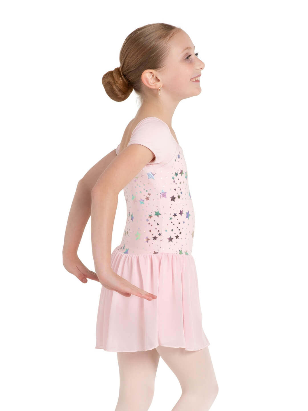 Star Struck Stellar Short Sleeve Dress - Girls