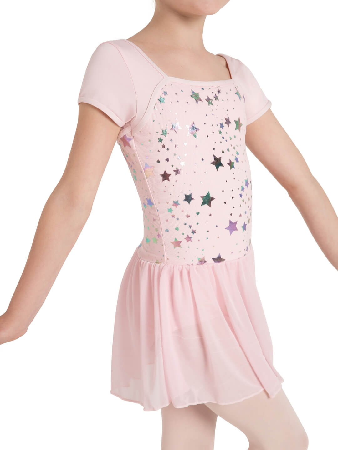 Star Struck Stellar Short Sleeve Dress - Girls