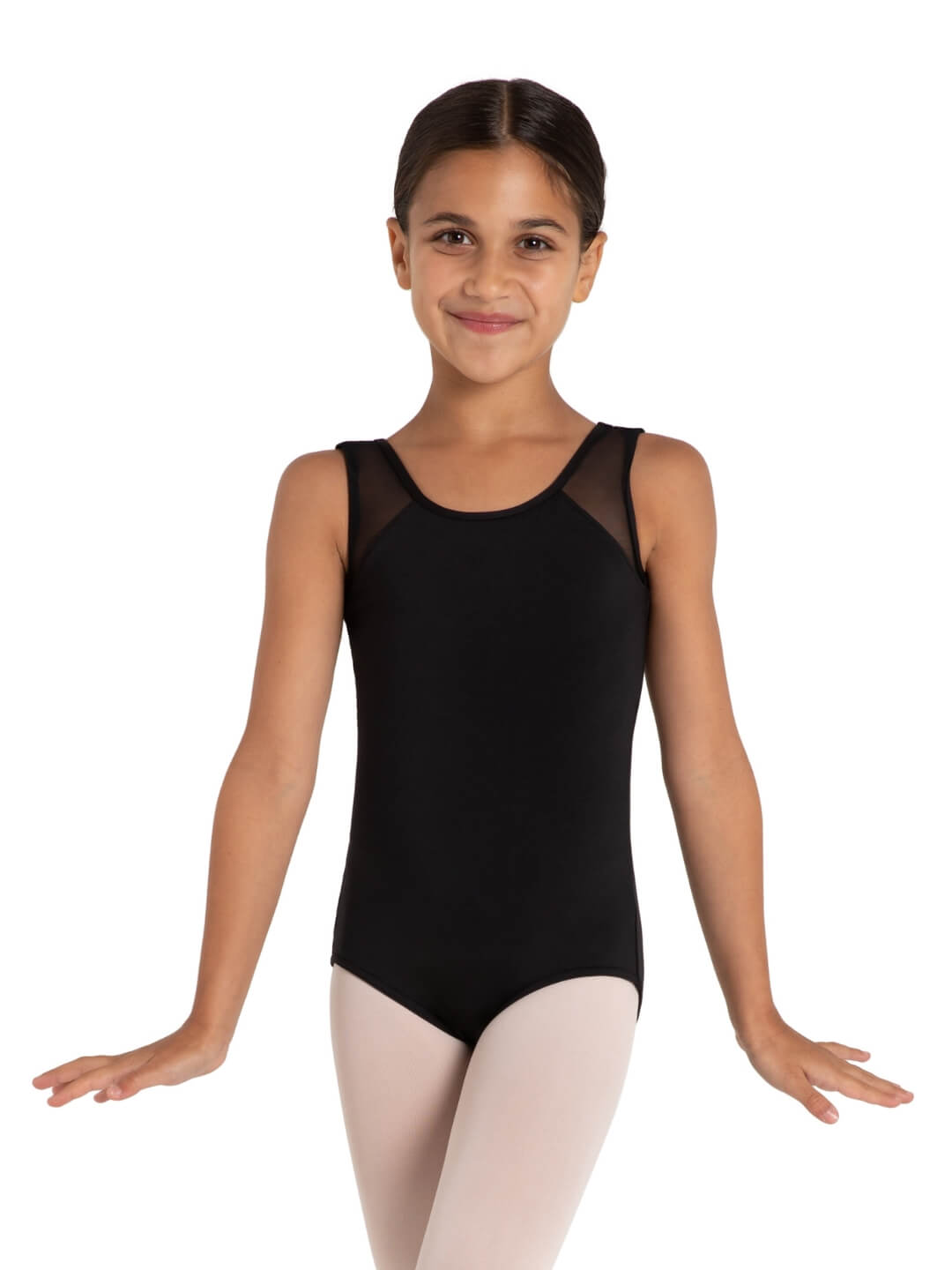 Star Struck Mars Mesh Back Leotard - Girls