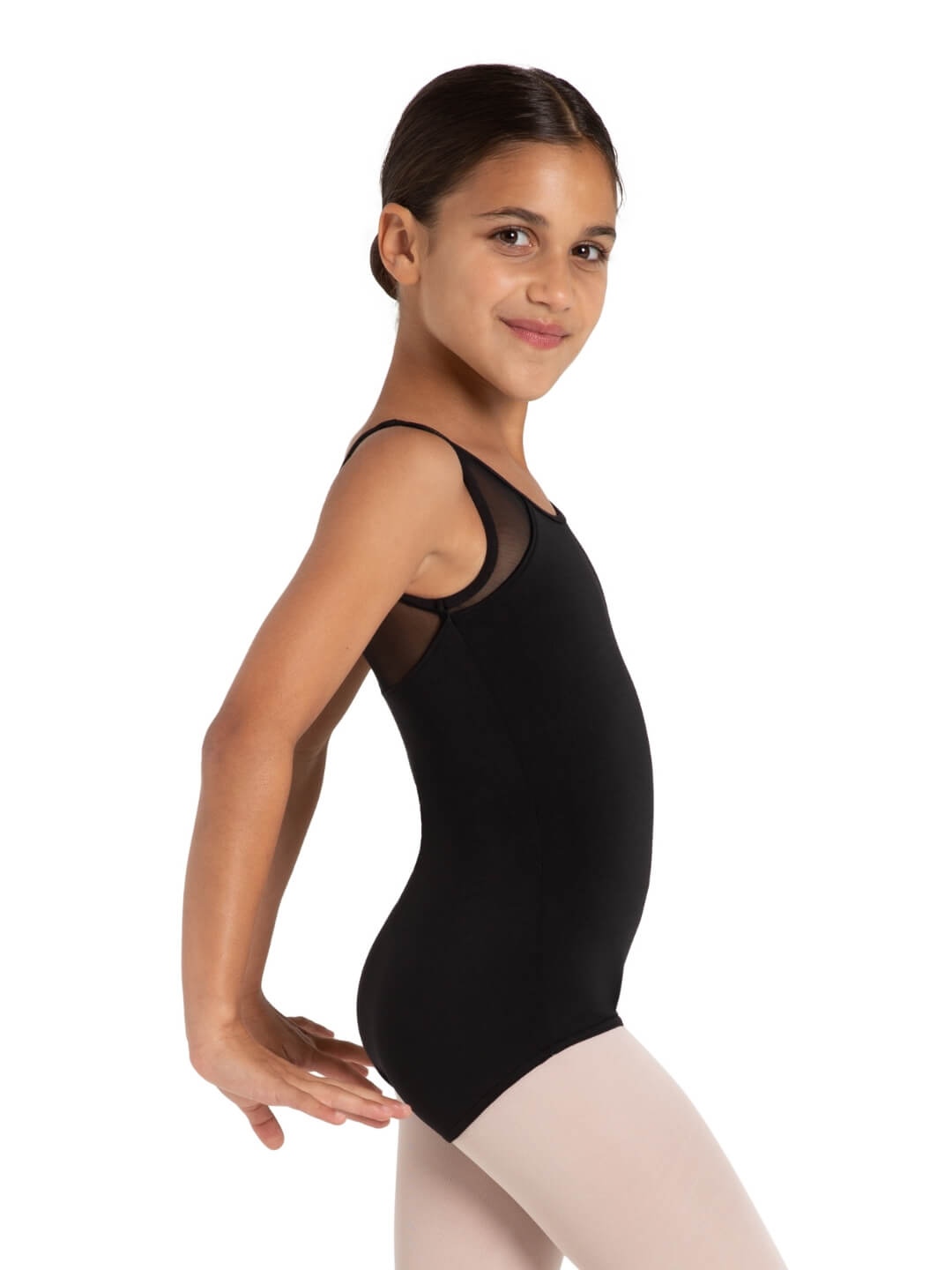 Star Struck Mars Mesh Back Leotard - Girls