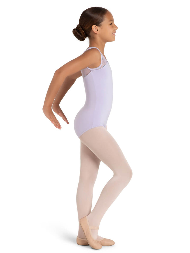 Star Struck Mars Mesh Back Leotard - Girls