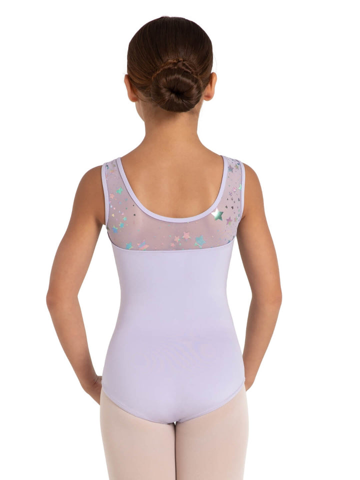 Star Struck Mars Mesh Back Leotard - Girls