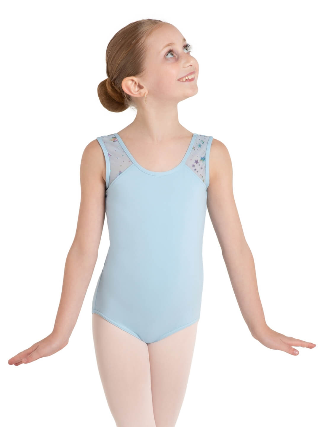 Star Struck Mars Mesh Back Leotard - Girls