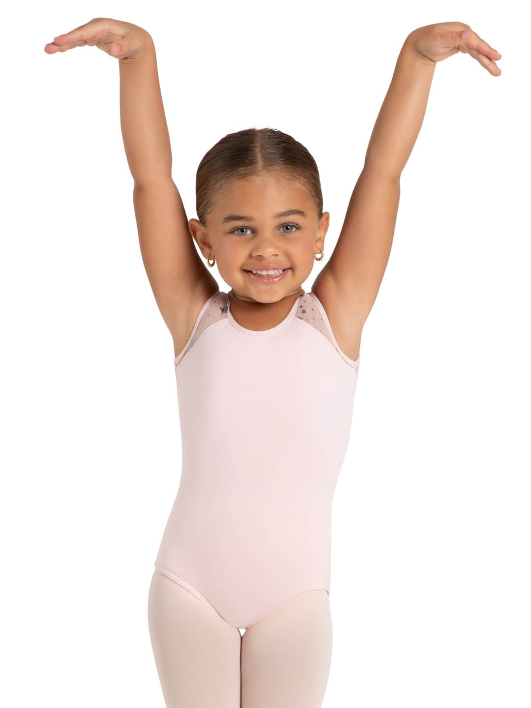 Star Struck Mars Mesh Back Leotard - Girls