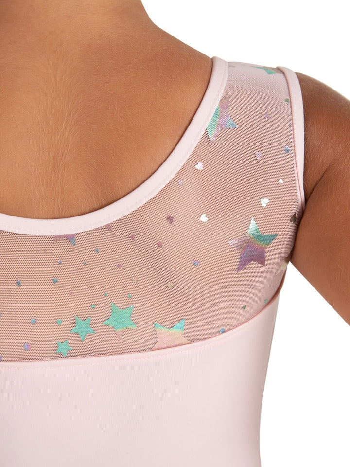 Star Struck Mars Mesh Back Leotard - Girls