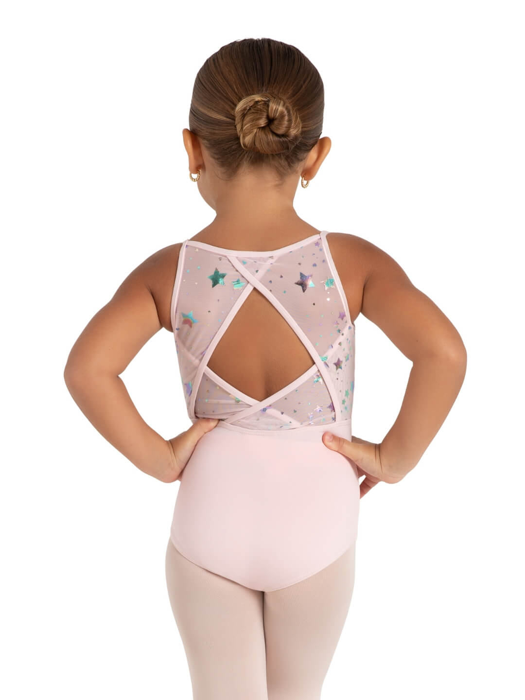 Star Struck Astro Diamond Back Leotard - Girls