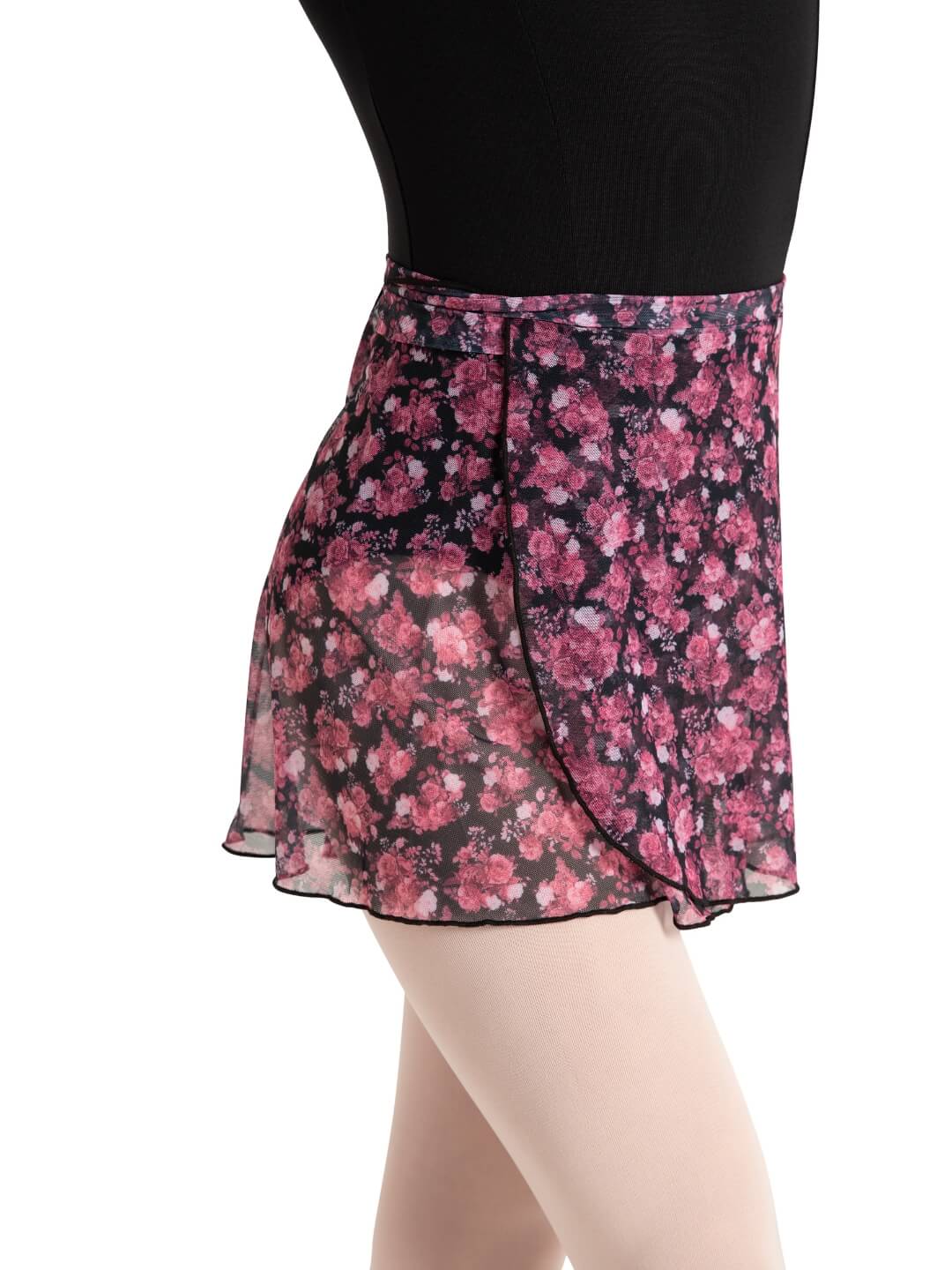 Le Jardin Printed Mesh Wrap Skirt - Girls