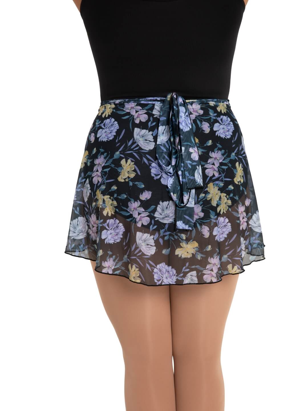 Le Jardin Printed Mesh Wrap Skirt