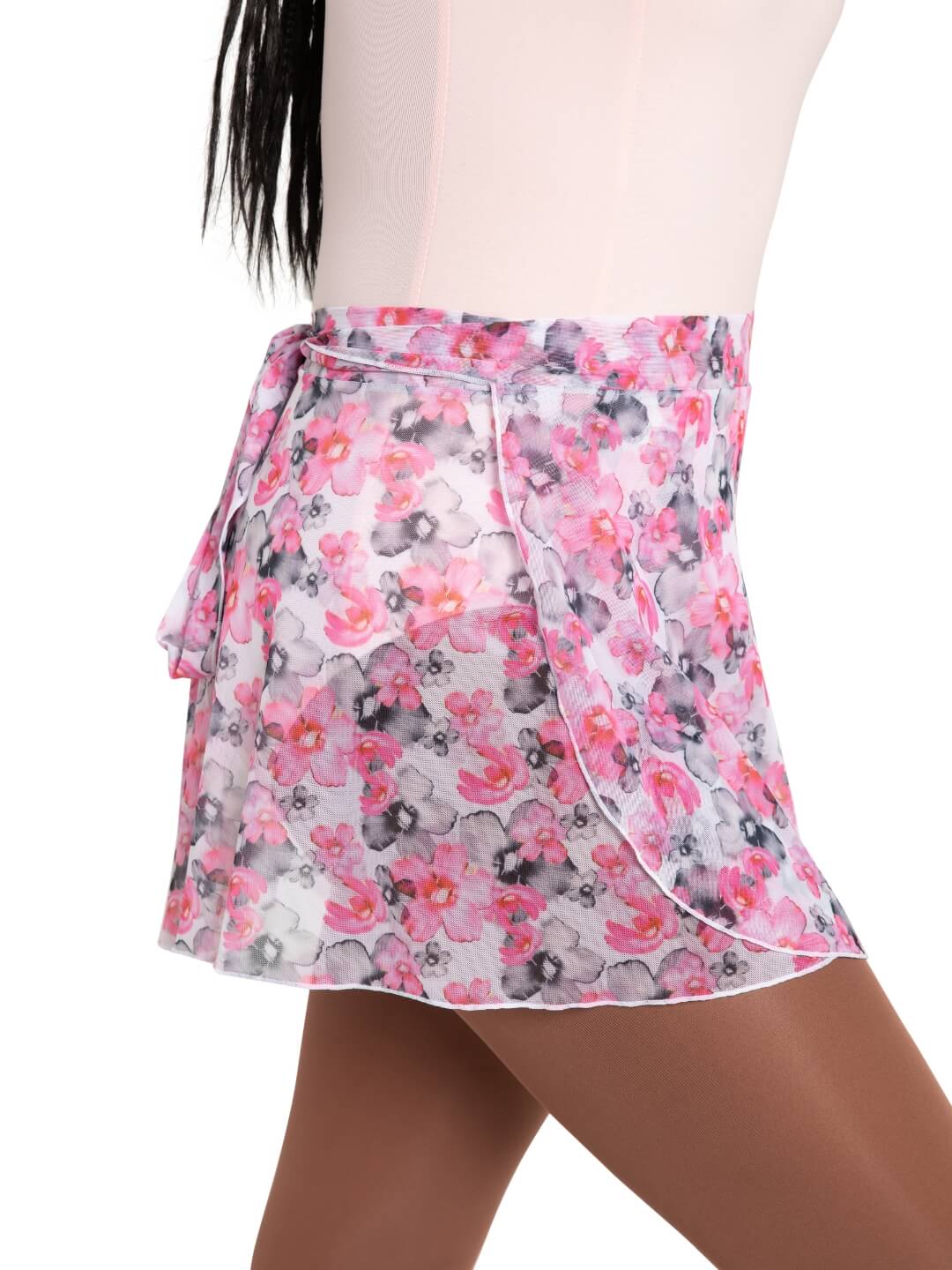 Le Jardin Printed Mesh Wrap Skirt