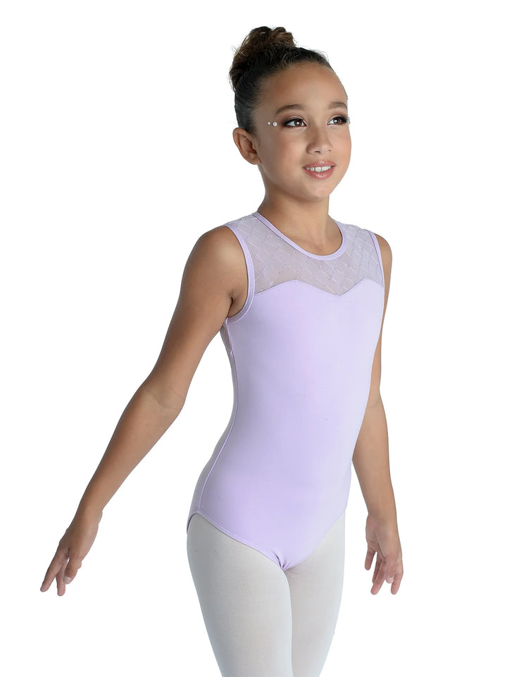 Juliette Sequin Back Tank Leotard - Girls