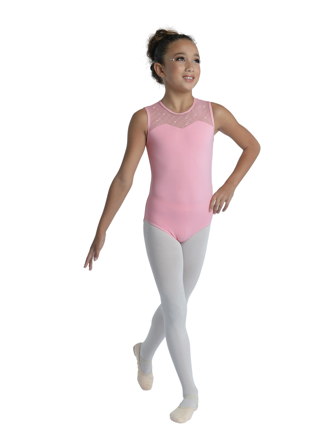 Juliette Sequin Back Tank Leotard - Girls