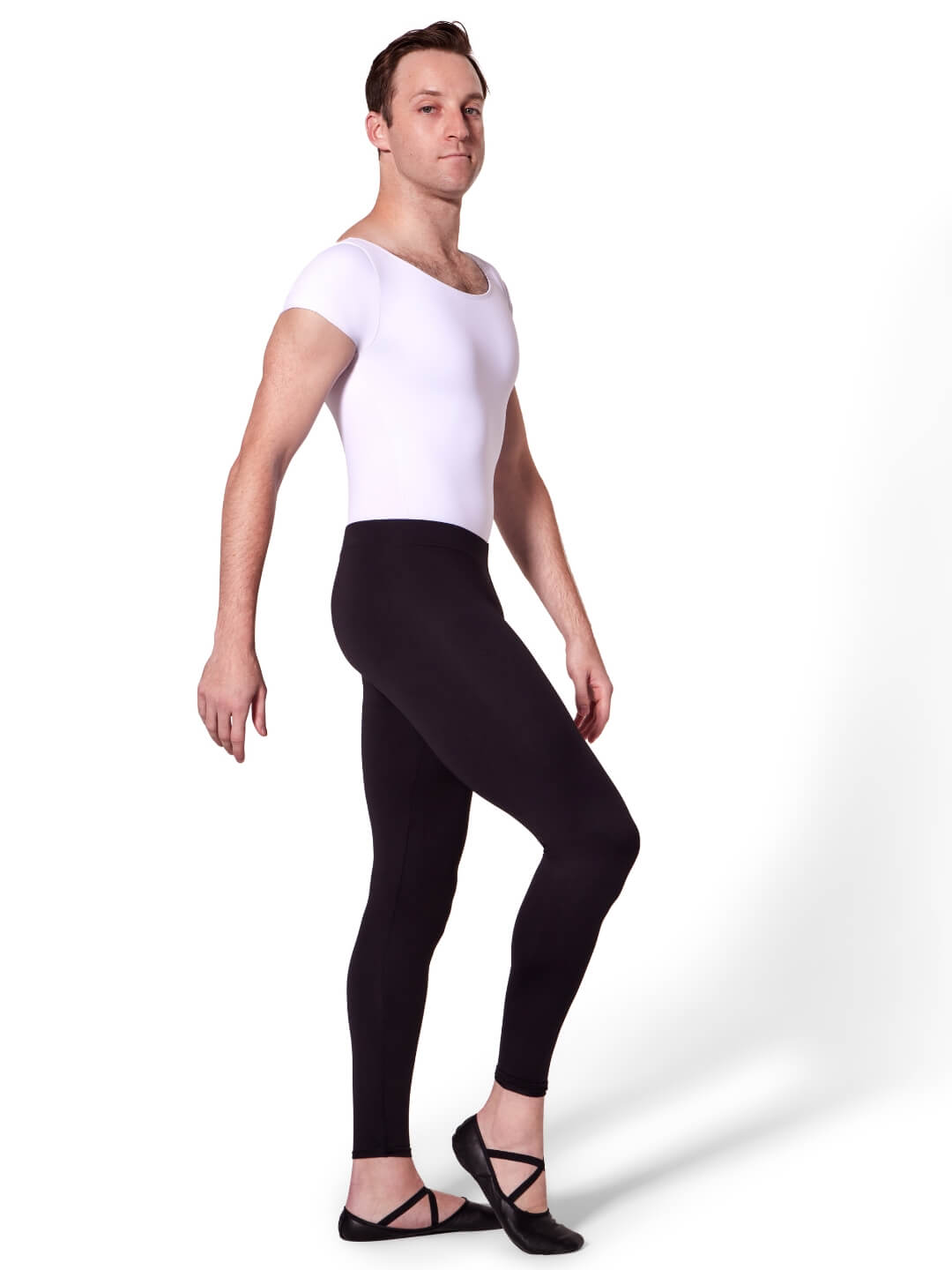 Romeo Leather Ballet Shoe - Men Black