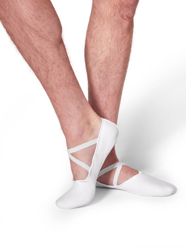 Romeo Canvas Ballet Shoe - Men White