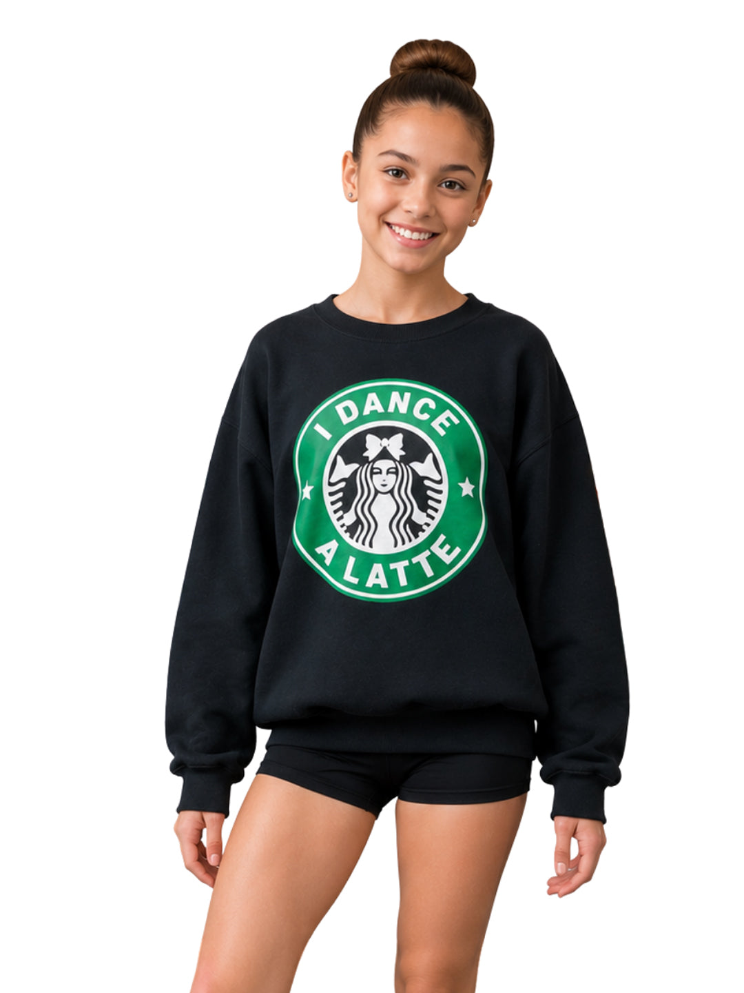 I Dance A Latte Sweatshirt - Girls