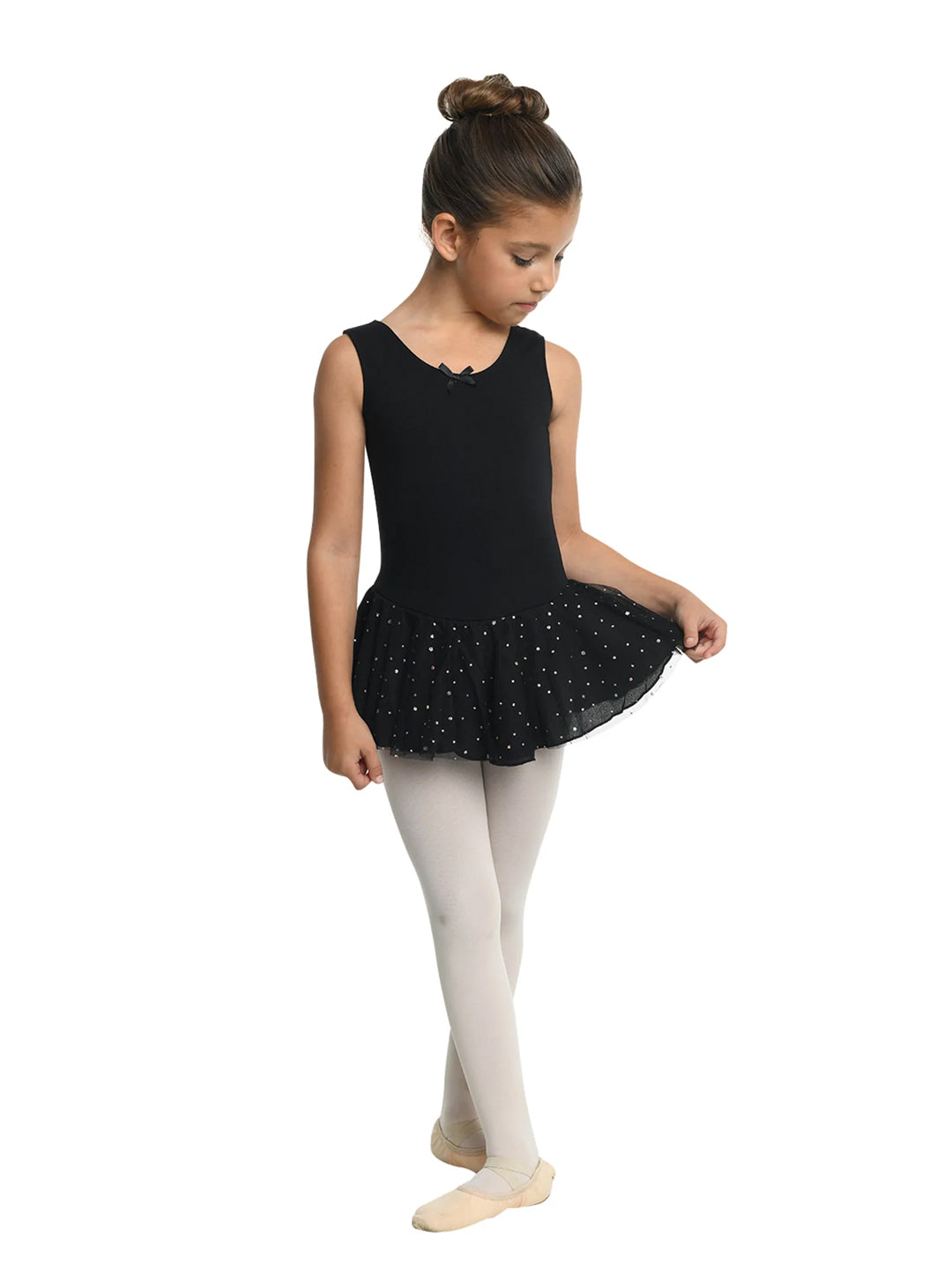 Aurelie Glitter Tank Dress - Girls