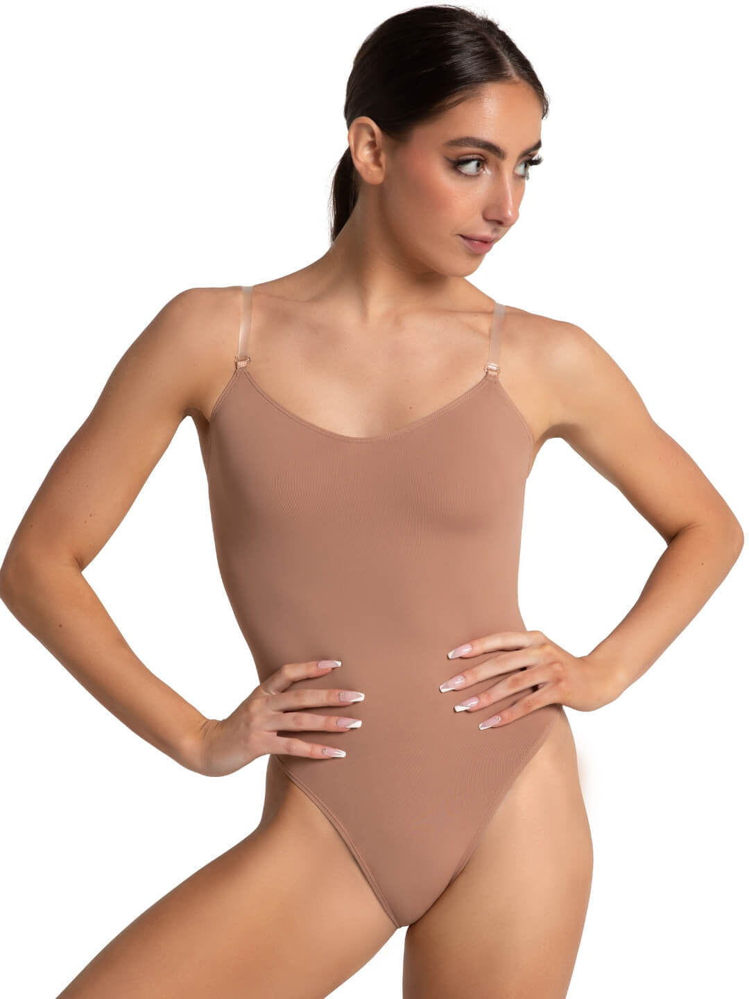 Camisole Leotard with Clear Transition Straps