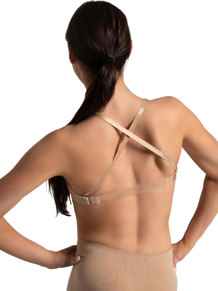 Seamless Clear Back Sweetheart Bandeau Bra