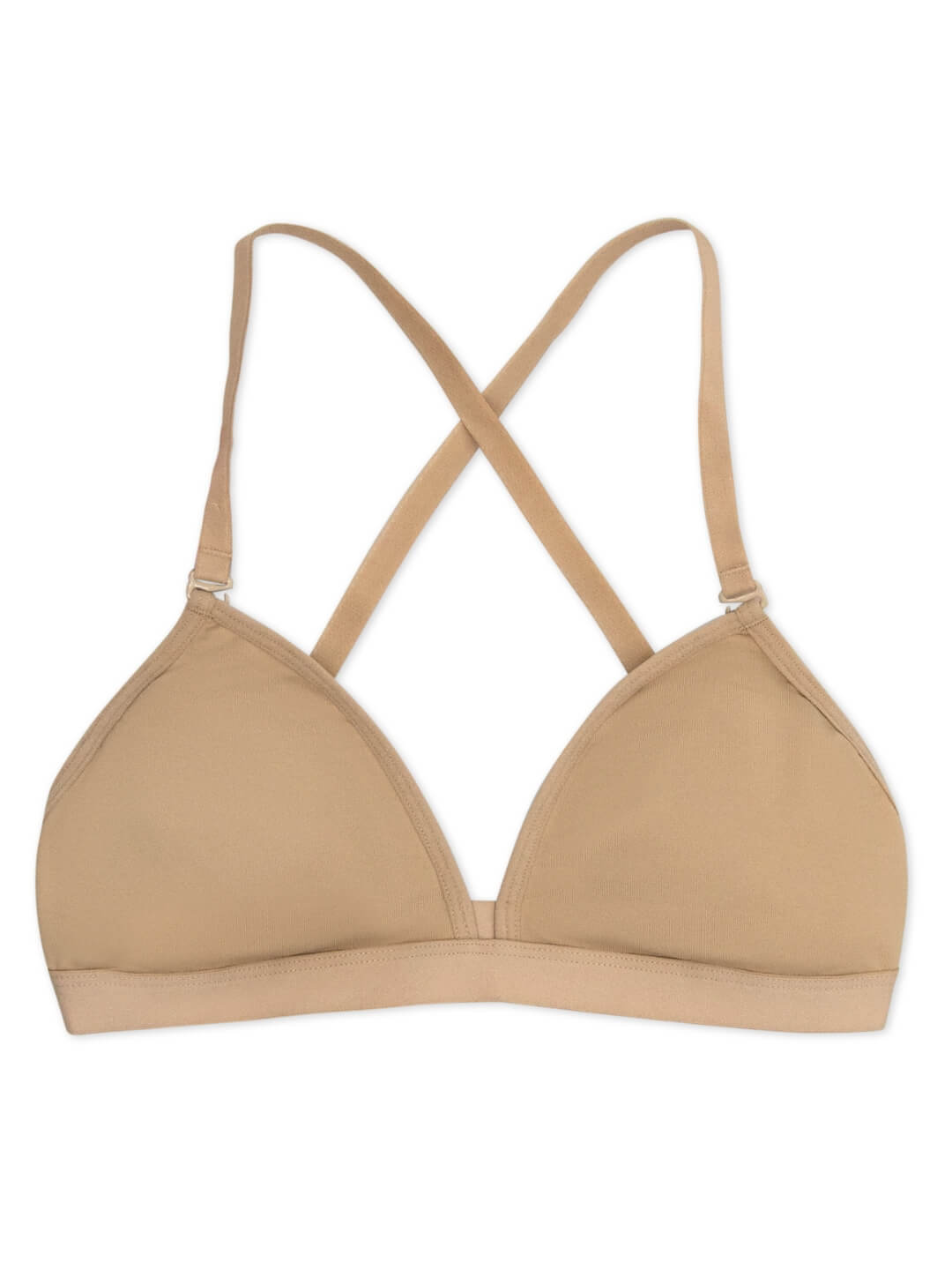 Deep Neck Clear Back Bra