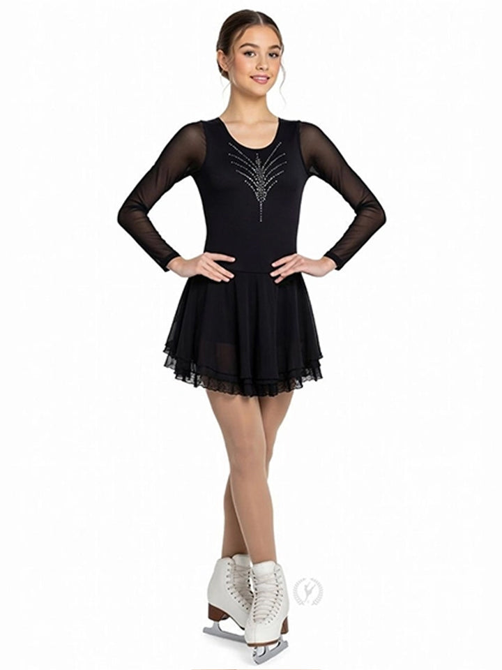 Long Sleeve Figure Skating Dress