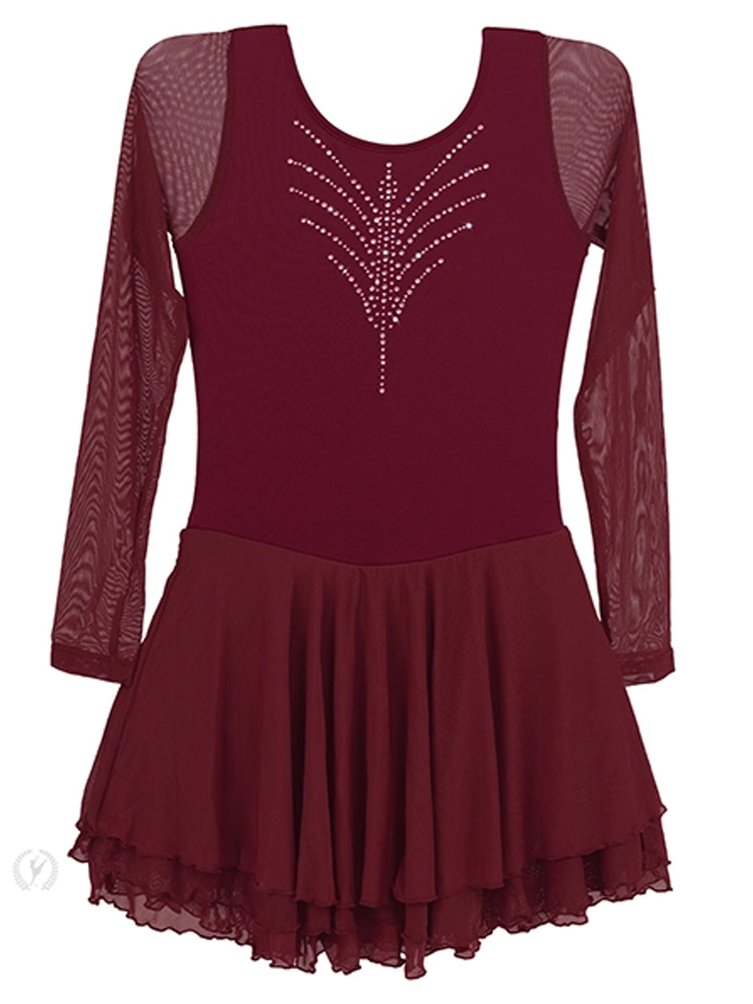 Long Sleeve Figure Skating Dress