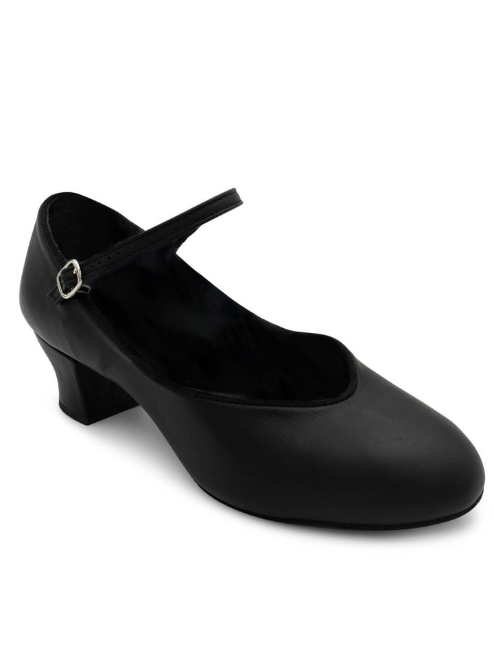 Suede Sole Jr Footlight Character Shoe - Black