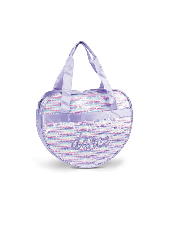 Sequin Heart Tote Bag