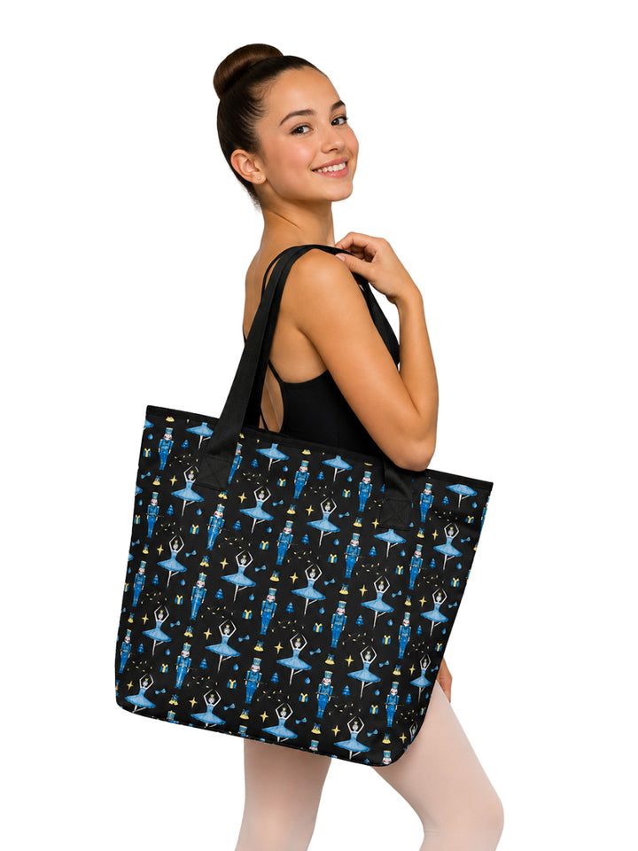 Dancers in Blue Nutcracker Tote Bag