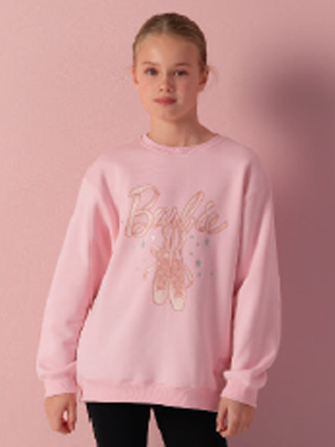 Barbie Pointe Shoe Sweatshirt - Girls