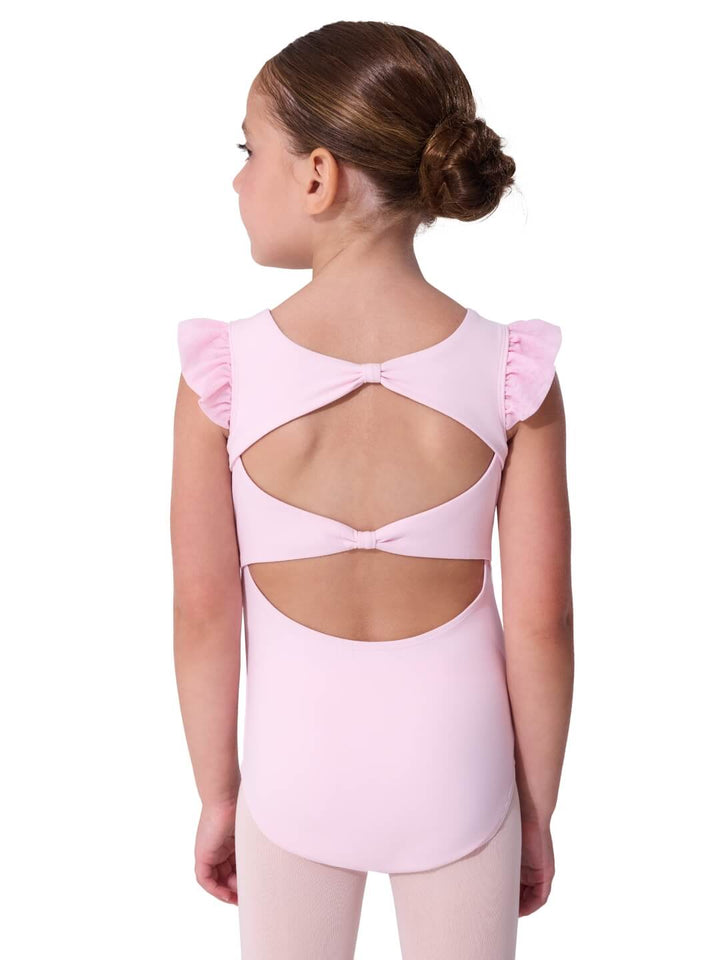 Sheer Ruffles Leotard - Girls