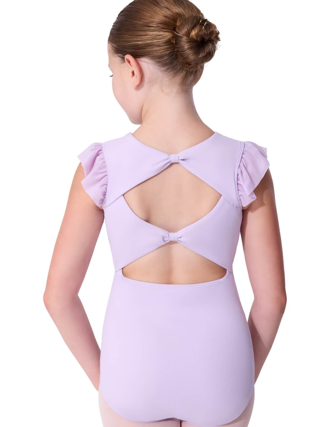 Sheer Ruffles Leotard - Girls
