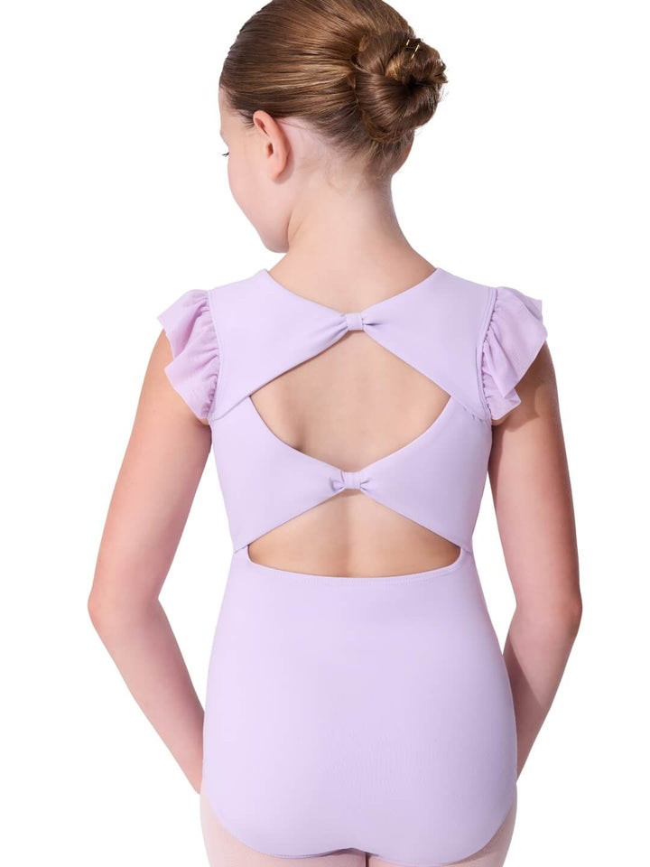 Sheer Ruffles Leotard - Girls