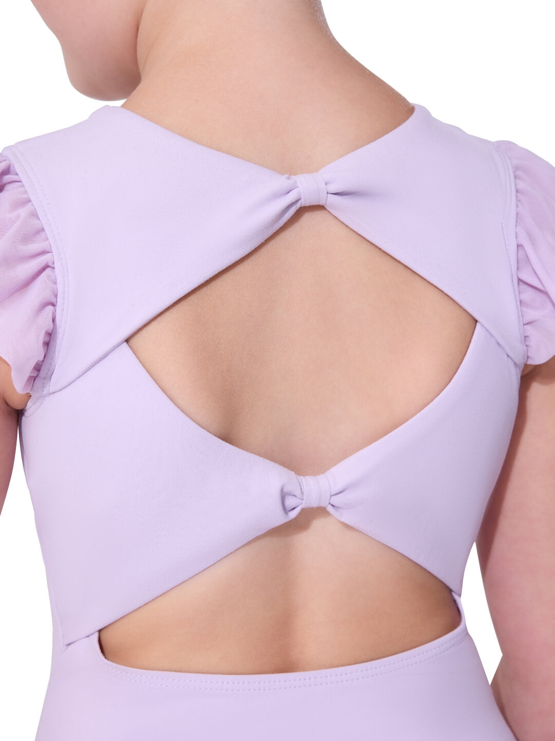 Sheer Ruffles Leotard - Girls