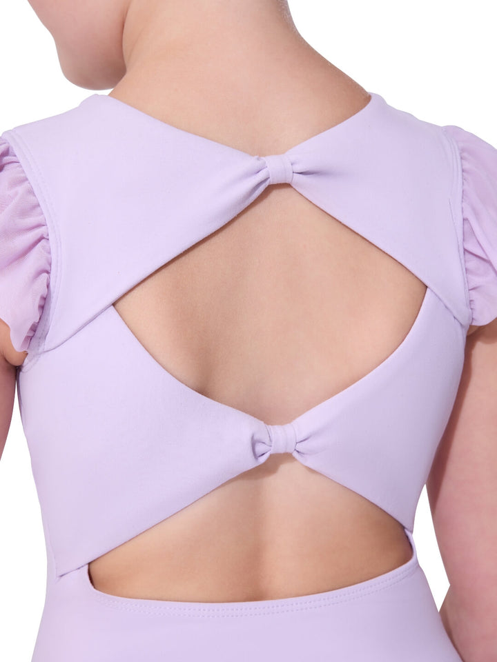 Sheer Ruffles Leotard - Girls