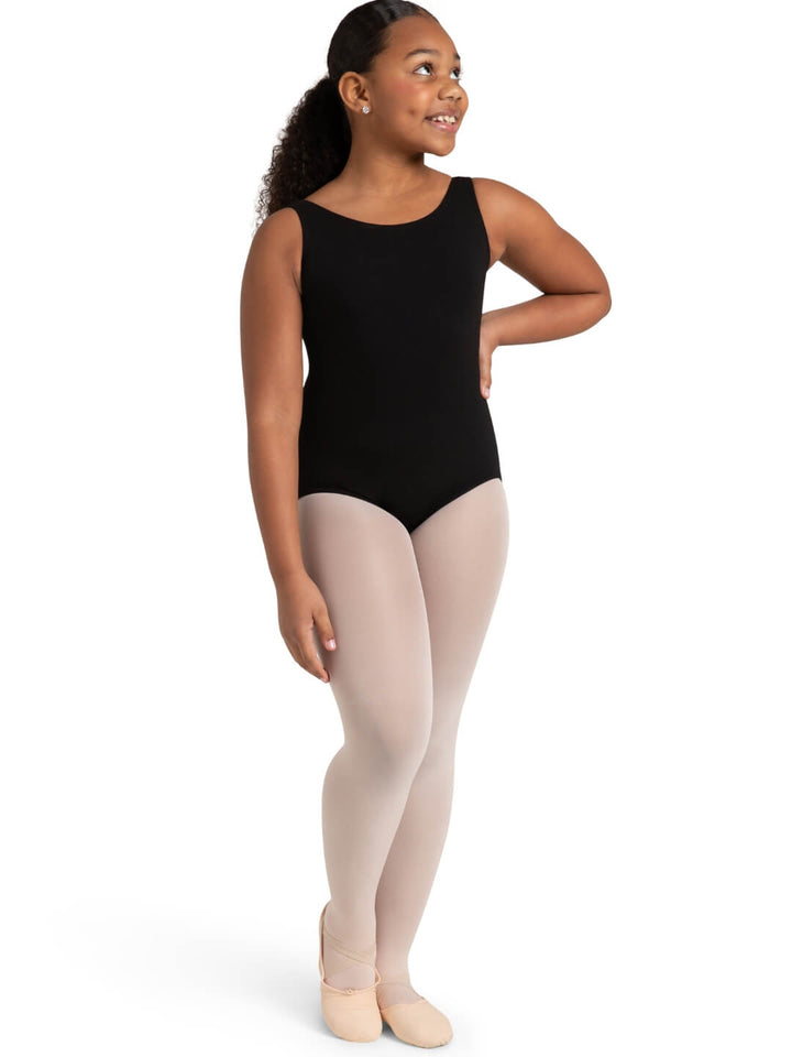 High-Neck Tank Leotard - Girls