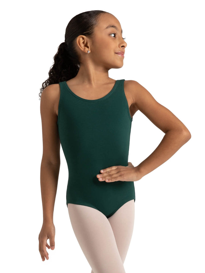 High-Neck Tank Leotard - Girls