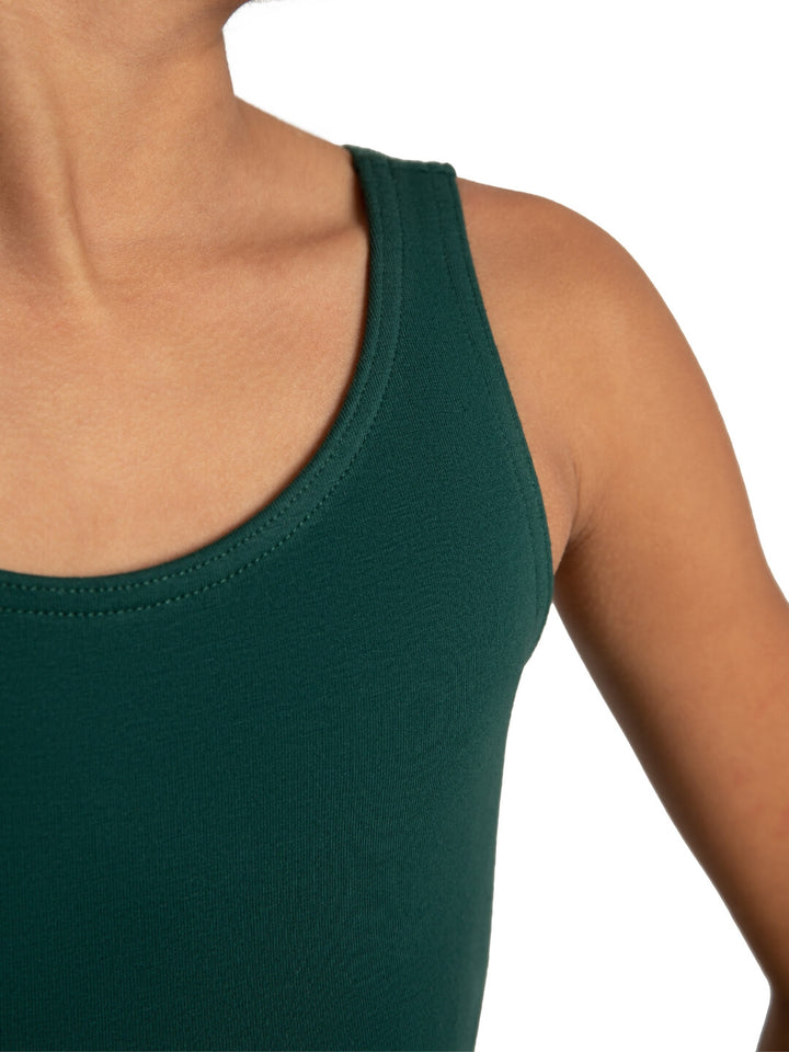 High-Neck Tank Leotard - Girls