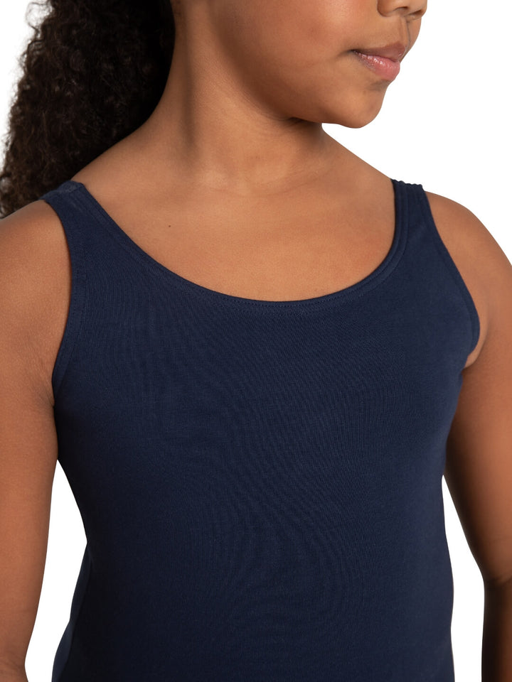 High-Neck Tank Leotard - Girls