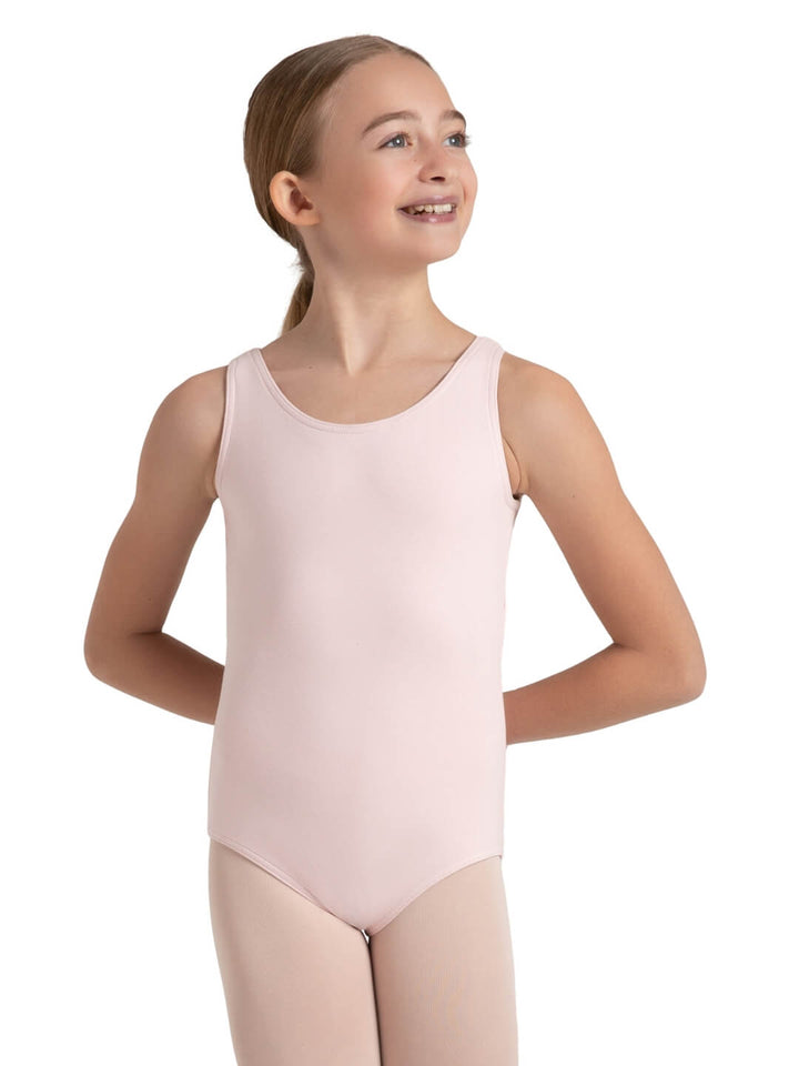 High-Neck Tank Leotard - Girls