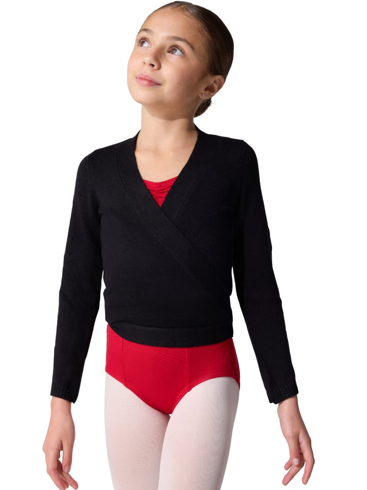 Knit Wrap Sweater - Girls