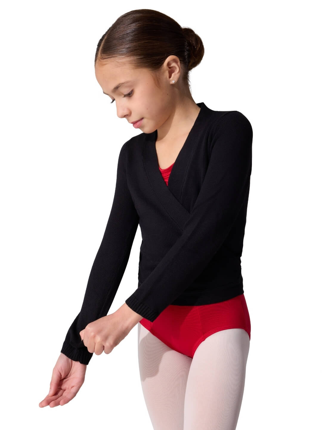 Knit Wrap Sweater - Girls