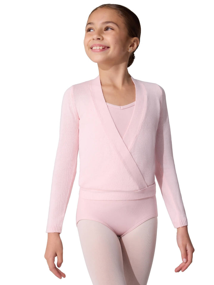 Knit Wrap Sweater - Girls
